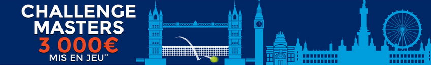 3.000€ à gagner chez ParionsWeb sur les Masters de tennis