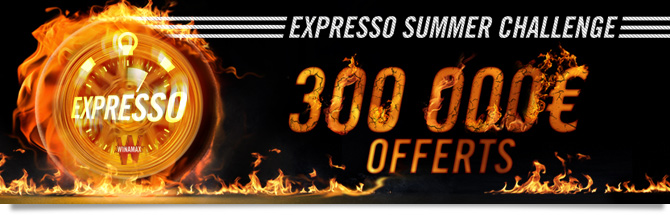 winamax expresso summer challenge 300000 euros offerts