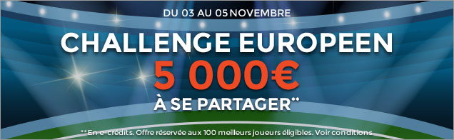 Challenge européen ParionsWeb : 5.000 € à gagner !