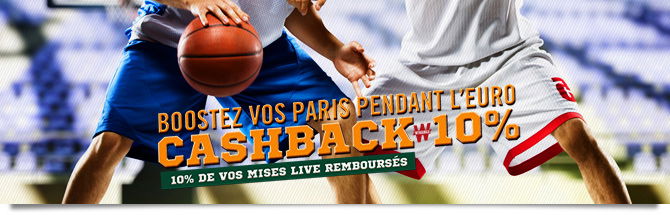 winamax sport 10 pourcent cashback eurobasket 2015 paris live