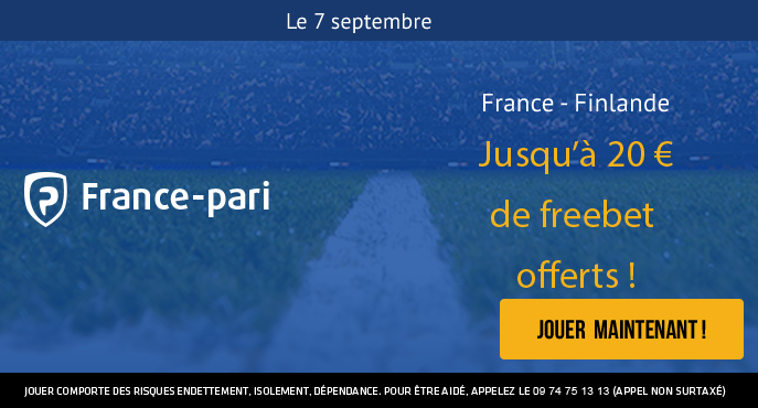 france-pari-eliminatoires-coupe-du-monde-2022-france-finlande-20-euros-freebet