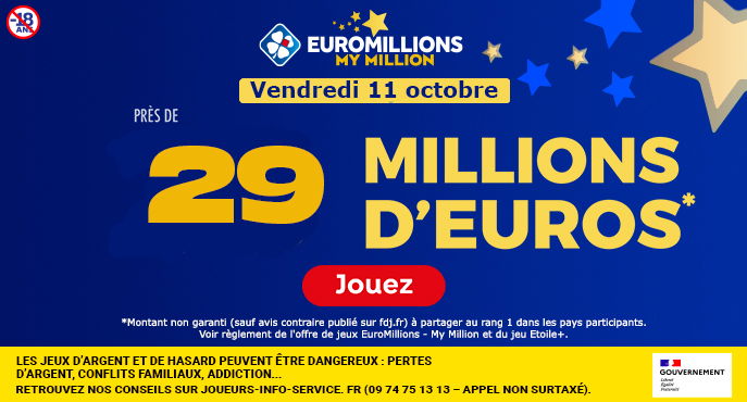 euromillions vendredi 11 octobre 2024