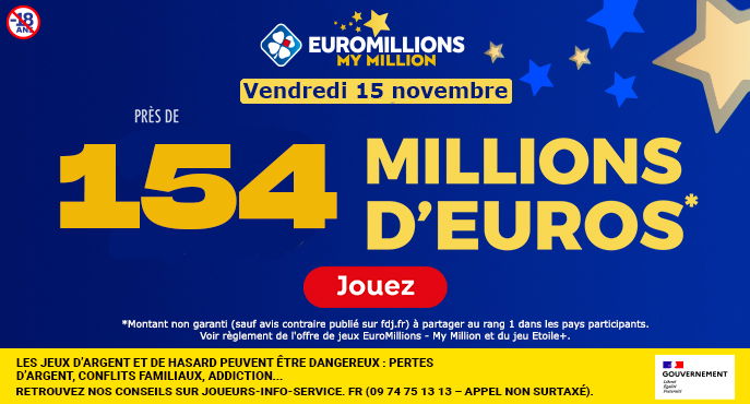 euromillions vendredi 15 novembre 2024