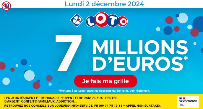 Tirage LOTO samedi 16 novembre 2024