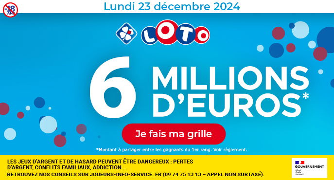 Tirage LOTO samedi 16 novembre 2024