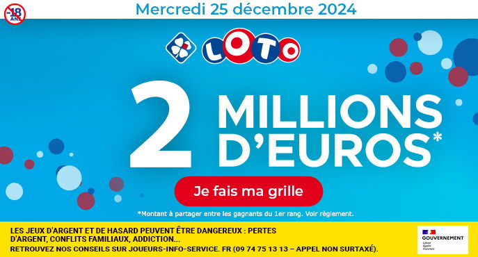 Tirage LOTO samedi 16 novembre 2024