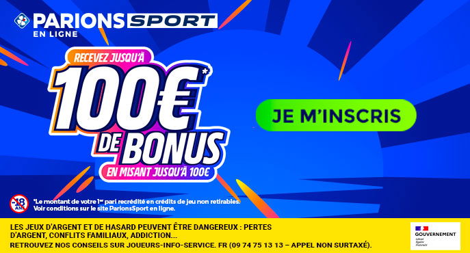 parionssport en ligne 100 euros offerts