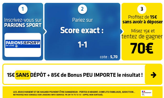 parionssport en ligne 100 euros offerts