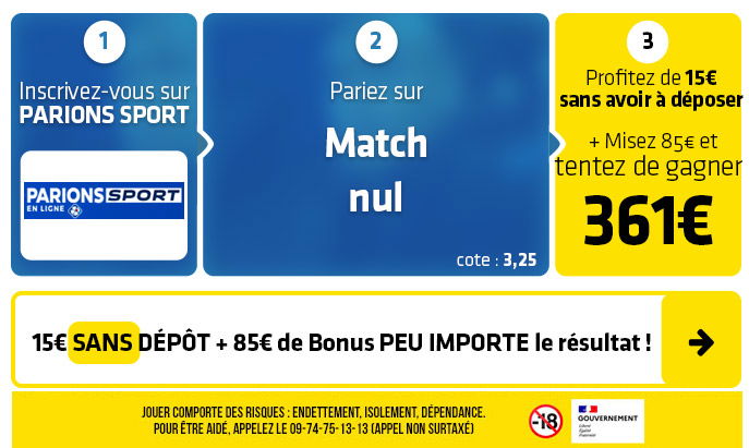 parionssport en ligne 100 euros offerts