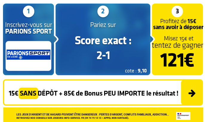 parionssport en ligne 100 euros offerts