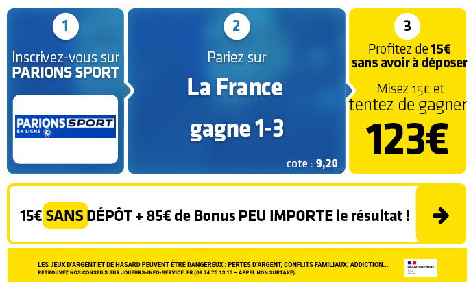 parionssport en ligne 100 euros offerts