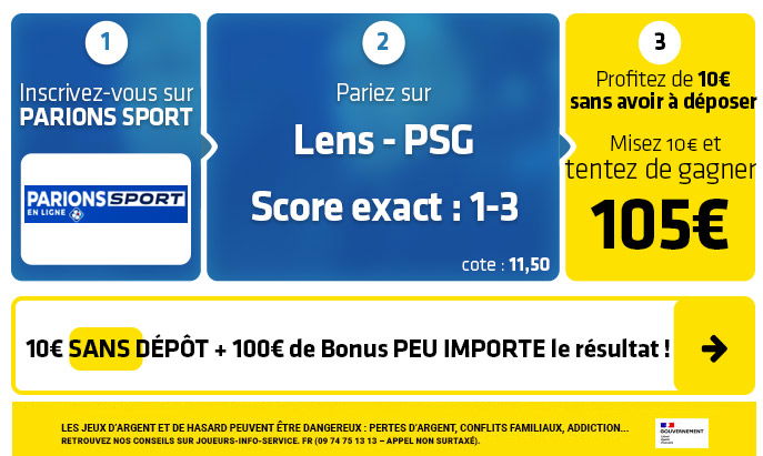 parionssport en ligne 100 euros offerts