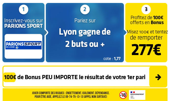 parionssport en ligne 100 euros offerts