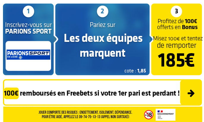 parionssport en ligne 100 euros offerts