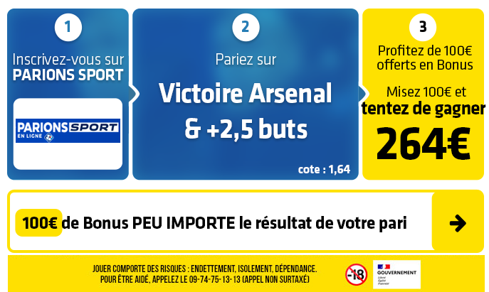 parionssport en ligne 100 euros offerts