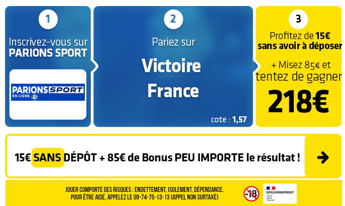 parionssport en ligne 100 euros offerts