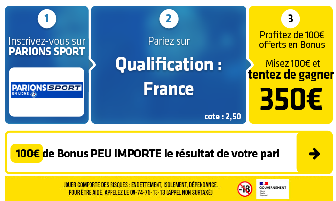 parionssport en ligne 100 euros offerts