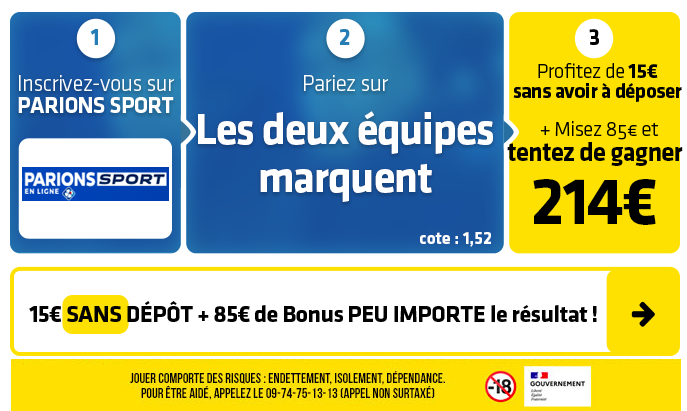 parionssport en ligne 100 euros offerts