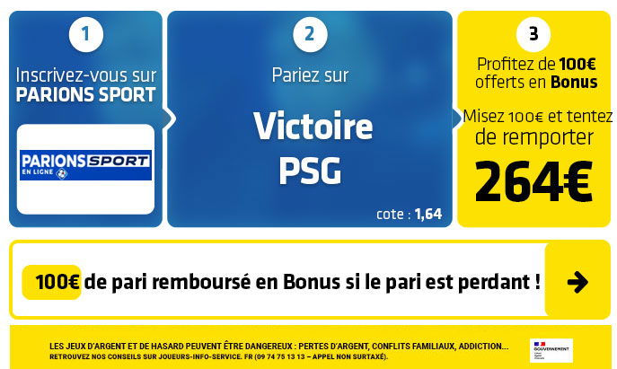 parionssport en ligne 100 euros offerts