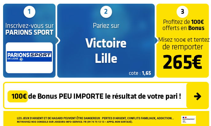 parionssport en ligne 100 euros offerts