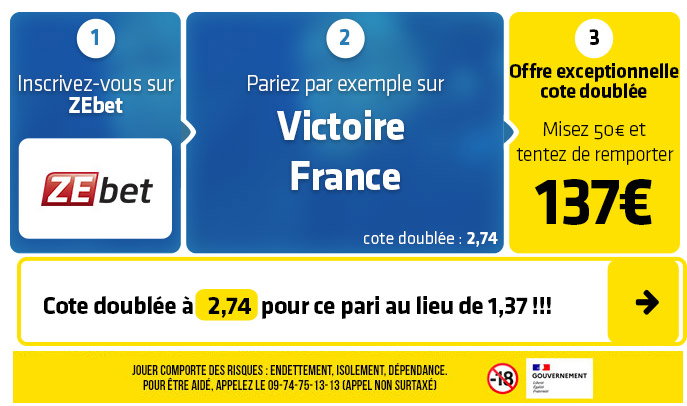 Cotes doublées en EXCLU sur le Tournoi des 6 Nations : la victoire de la France passe à 2,74 face au Pays de Galles !