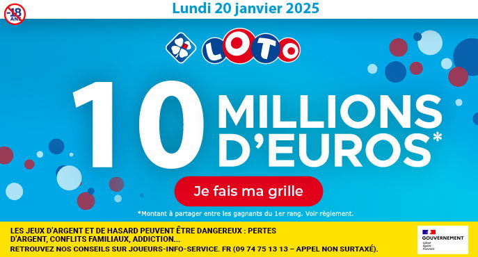 Tirage LOTO samedi 16 novembre 2024