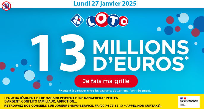 Tirage LOTO samedi 16 novembre 2024