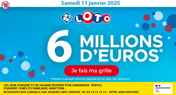 Tirage LOTO samedi 16 novembre 2024