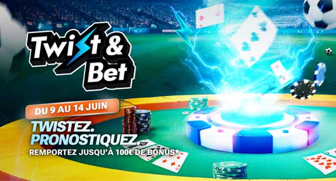 Twist & Bet 100€ à gagner : jouez au poker en pronostiquant avec PMU Poker !