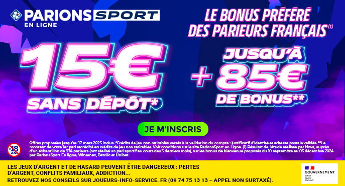 parionssport en ligne 10 euros offerts en cash