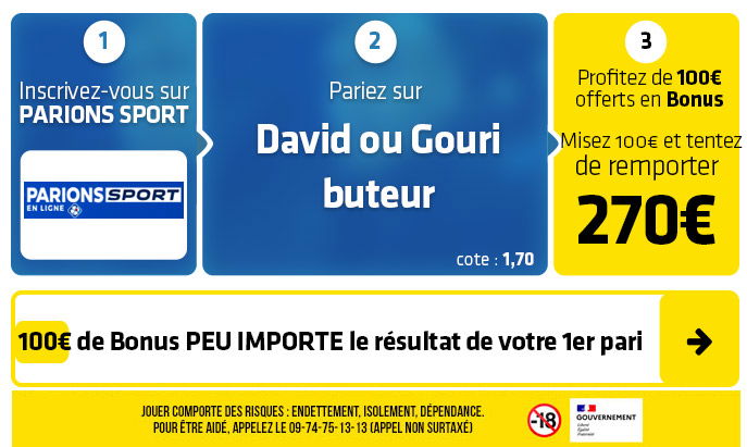 parionssport en ligne 100 euros offerts