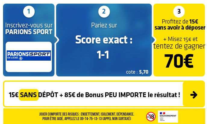 parionssport en ligne 100 euros offerts