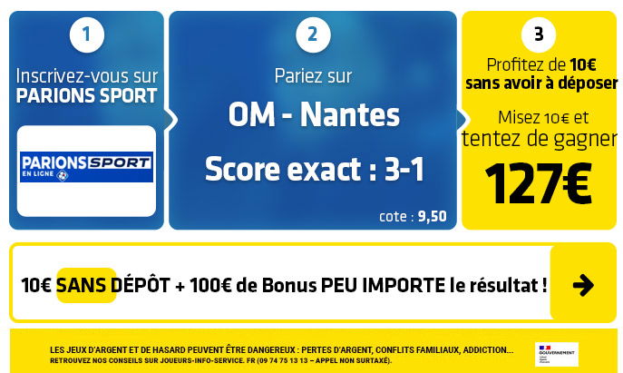 parionssport en ligne 100 euros offerts