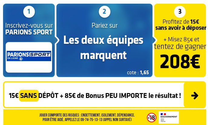 parionssport en ligne 100 euros offerts