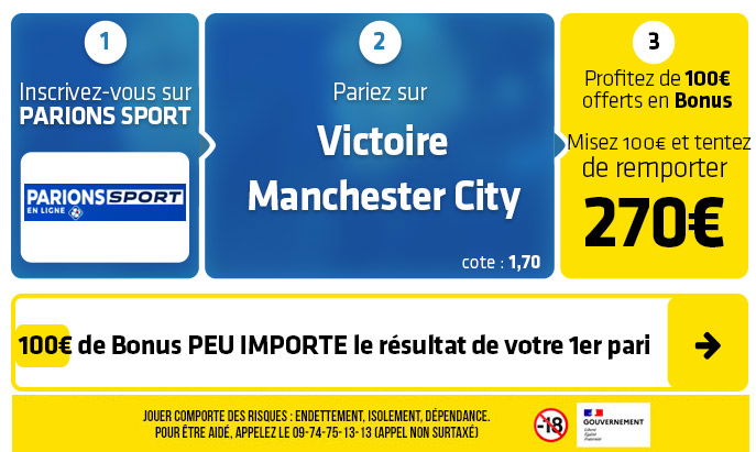 parionssport en ligne 100 euros offerts