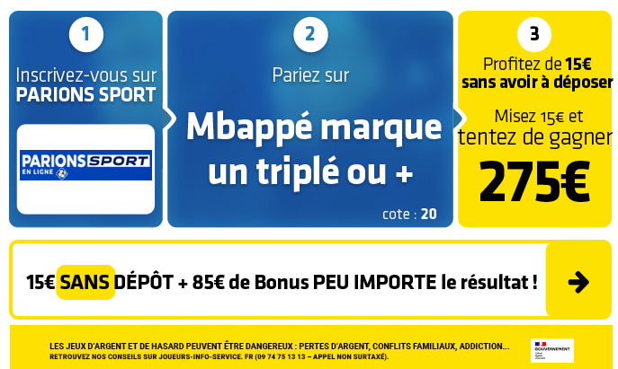 parionssport en ligne 100 euros offerts