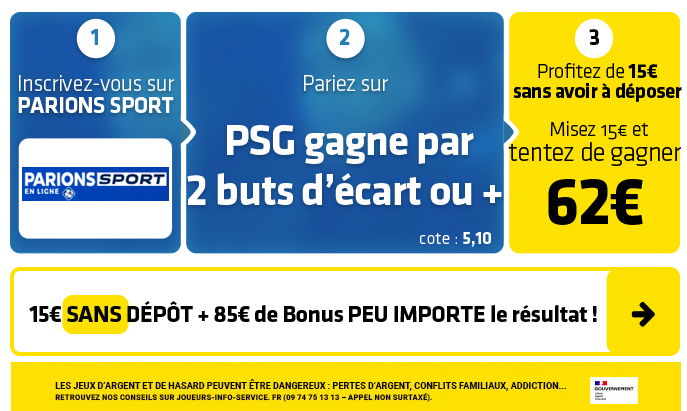 parionssport en ligne 100 euros offerts