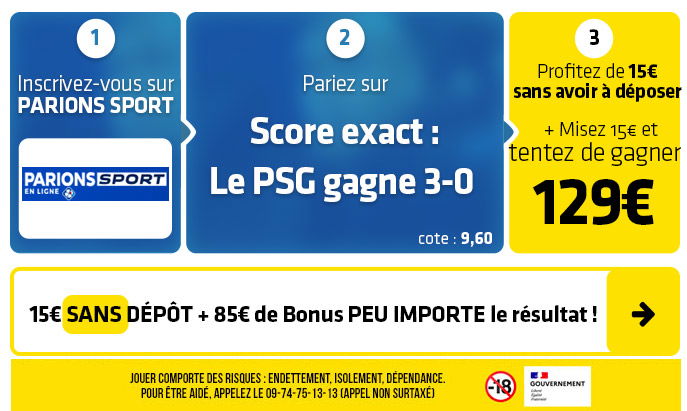 parionssport en ligne 100 euros offerts