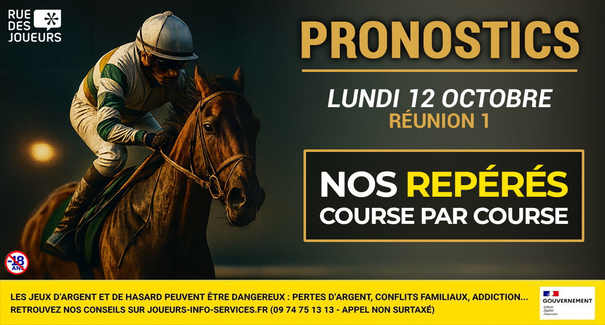 Pronostics Quinté et Pick 5 du Lundi 19 Octobre - Les chevaux repérés de la Réunion 1 PMU à Deauville - Prix de la Foret de Lyons