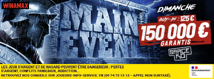 Poker : 150 000€ garantis + des primes en CASH chaque dimanche avec Winamax !