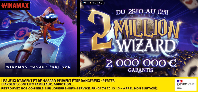Poker : Winamax Pokus 2026, Partie 1 : 2 000 000€ garantis en jouant aux 5 Flights !
