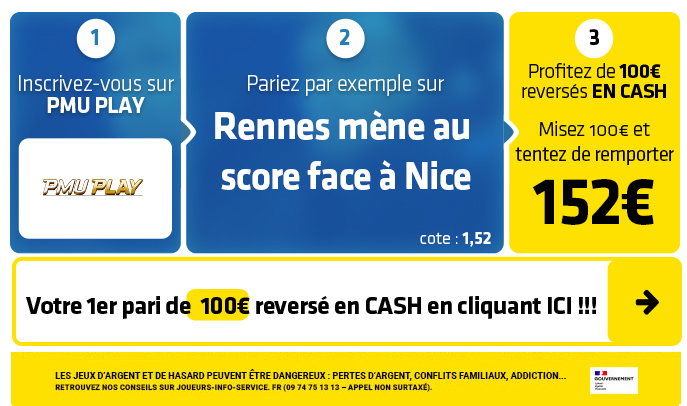 Ligue 1 : Bonus de 100€ CASH pour miser SANS RISQUE sur l'énorme programme du jour !