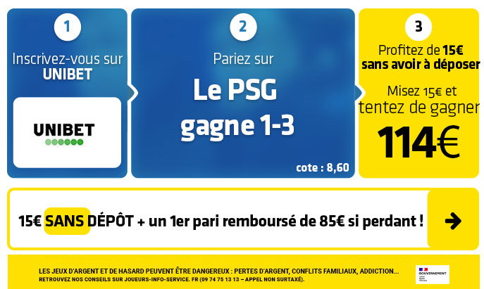Brest - PSG : 15€ SANS SORTIR la CB pour parier SANS RISQUE sur l'affiche de Ligue 1 !