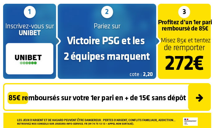 Brest - PSG : 15€ SANS SORTIR la CB pour parier SANS RISQUE sur l'affiche de Ligue 1 !