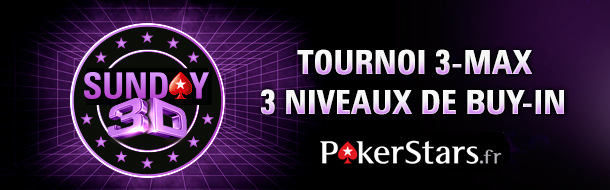 pokerstars sunday 3D tournois 35000 euros prizepool garanti