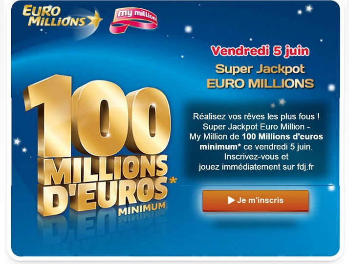 Super cagnotte Euromillions à 100 millions d'€ minimums ! – Lire et écrire  – MER (41)