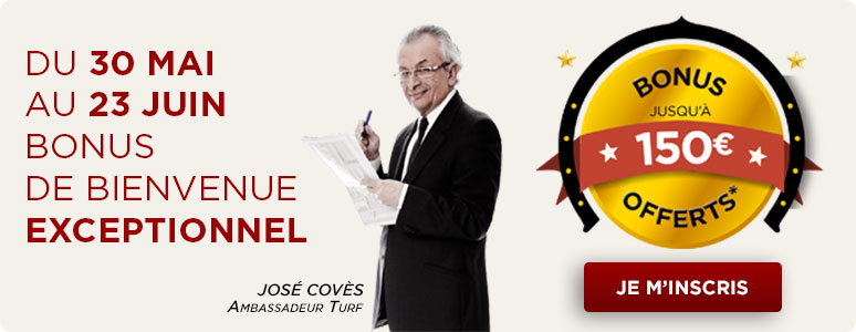 Exceptionnel - Le Bonus Betclic Turf à 150€ jusqu'au 23 juin !