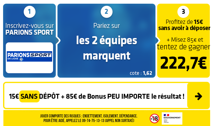 parionssport en ligne 100 euros offerts