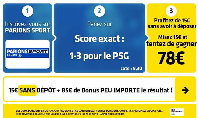 parionssport en ligne 100 euros offerts