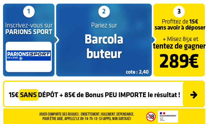 parionssport en ligne 100 euros offerts